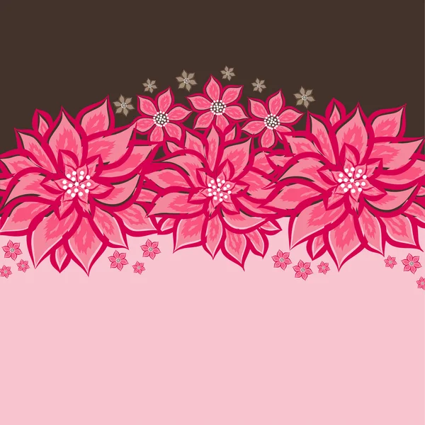 Bloemen wenskaart — Stockvector