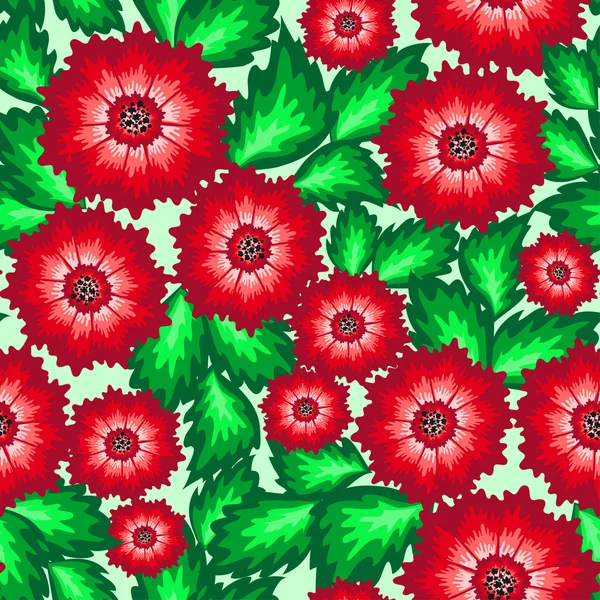 Kırmızı çiçekli çiçekli sorunsuz arka plan