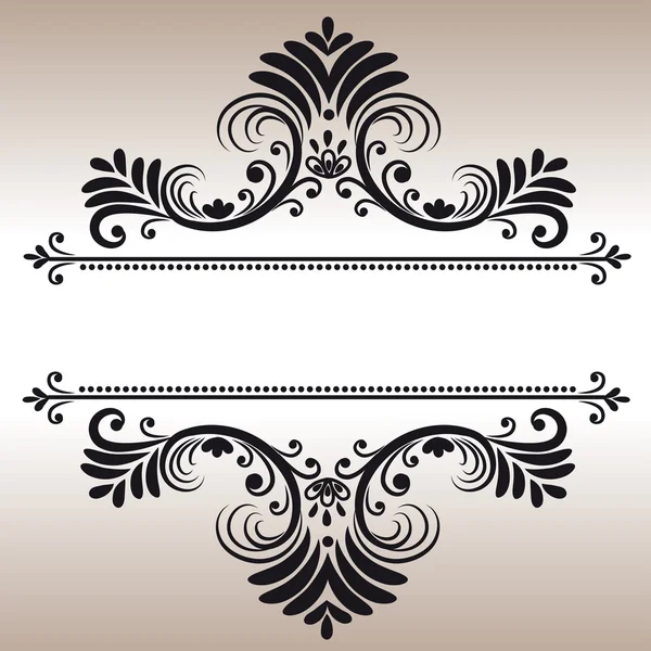 Ornamental black background — Stock Vector