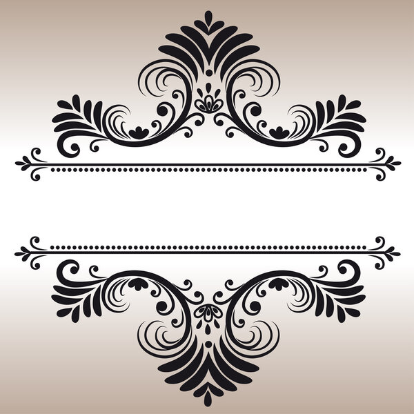 Ornamental black background