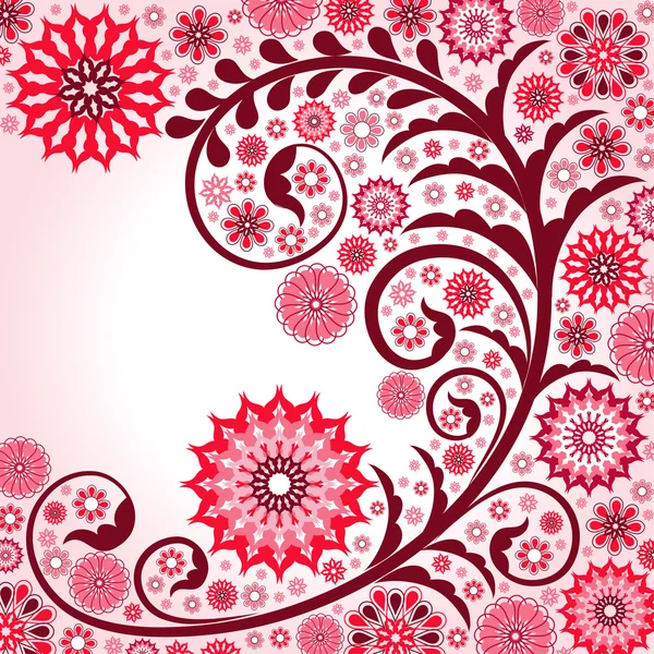 Spring red background — Stock Vector