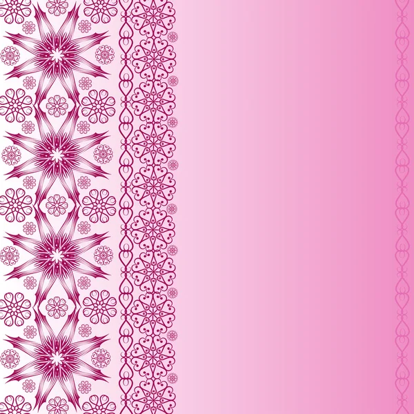 Vintage floralen rosa Hintergrund — Stockvektor