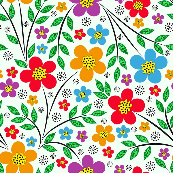 Fondo sin costuras de primavera — Vector de stock