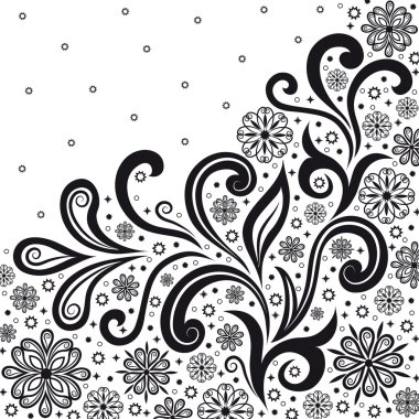 Siyah ve beyaz dekoratif öğe