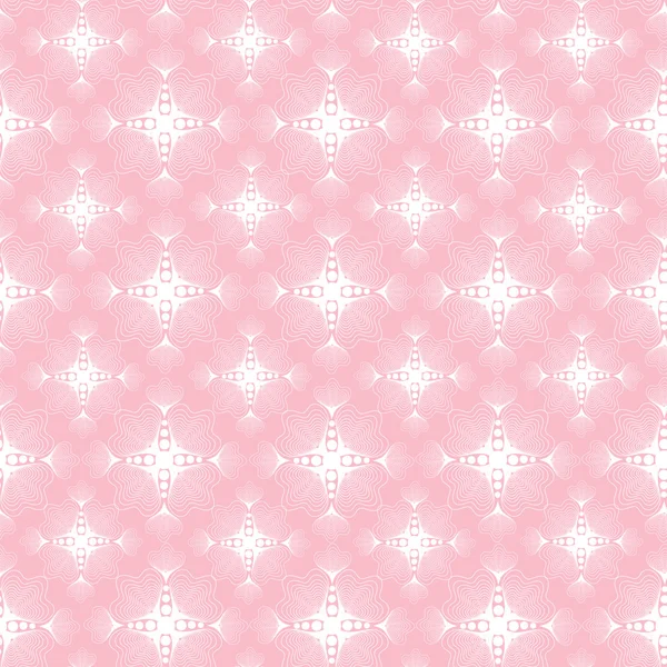 Nahtloses rosafarbenes Blumenmuster — Stockvektor