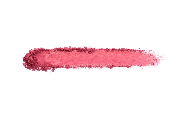 Crushed Red Velvet Eyeshadow Swatch Isolated White Background Sample Beauty — Stock Photo, Image
