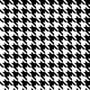 Soyut siyah-beyaz houndstooth kusursuz desen