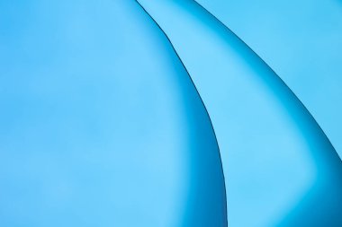 Soyut çizgi ve eğri mavi gradyan arkaplan sunumu