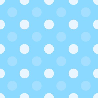 Mavi noktalar yarım damla tekrarla pürüzsüz desen, basit monokrom arkaplan