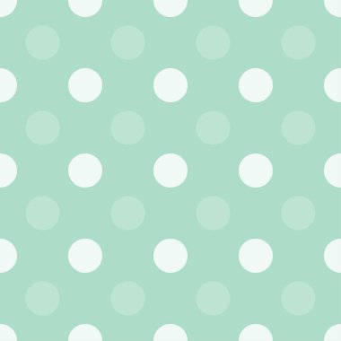 Yeşil noktalar yarım damla tekrarla pürüzsüz desen basit tek renkli arkaplan