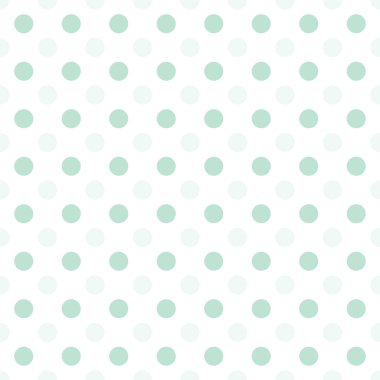 Küçük yeşil noktalar, beyaz arka planda yarım düşüş tekrarlar