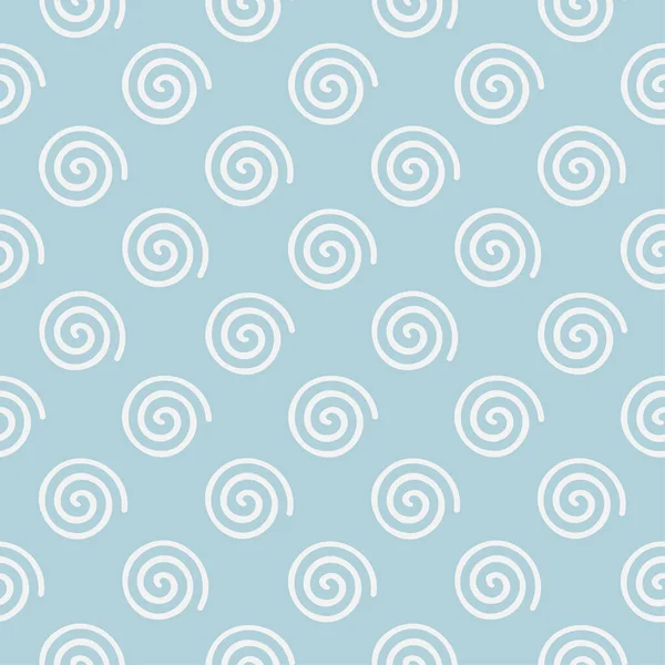 Abstrait Demi Goutte Répéter Blanc Spirale Mofit Fond Motif Sans — Image vectorielle