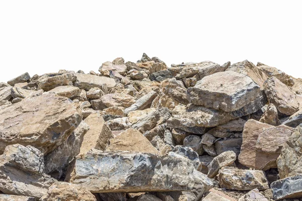 Yıkılmış taş ve beton izole — Stok fotoğraf