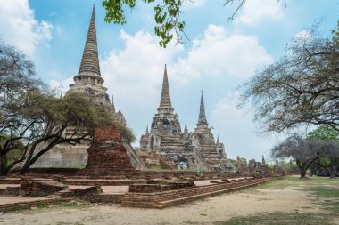  Wat Phra Sri Sanphet eski tapınak. Asya dini mimari. 