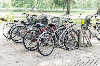 Bisiklet bahçede Park