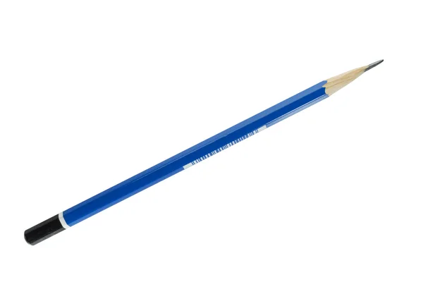 Blue pencil isolated on white background — Stock Photo, Image