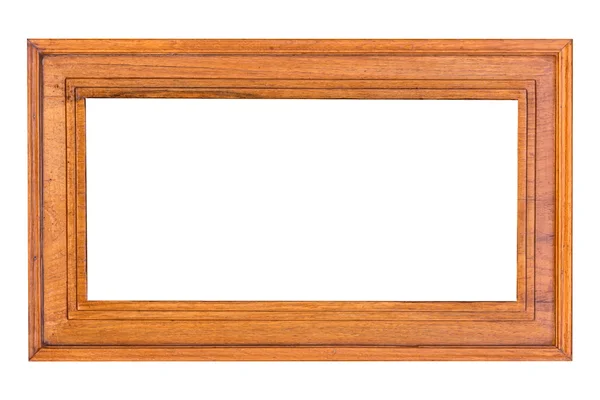 Marco de madera aislado sobre fondo blanco —  Fotos de Stock
