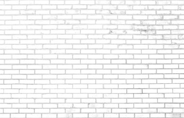 Vintage doku arka plan beyaz tuğla duvar