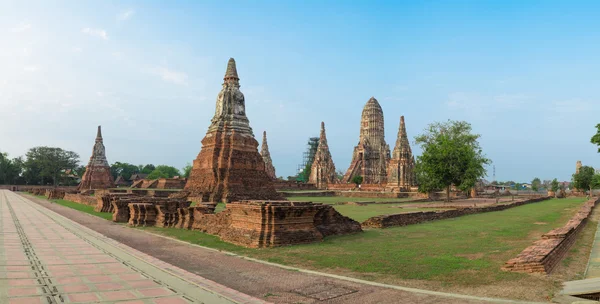 Chaiwatthanaram chrám Wat Ayutthaya provincie. Mezník Histo — Stock fotografie