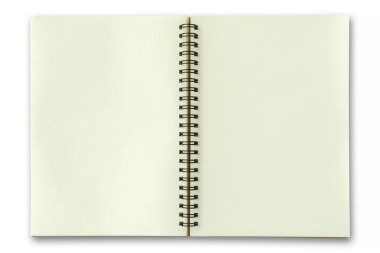 Defter sarı beyaz gölge ile açık