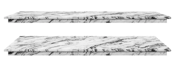 Marble Table Counter Top White Surface Stone Slab Display Products — Stock Photo, Image