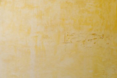 Sarı duvar beton dokusu, çimento eski duvar kağıdı arka planı