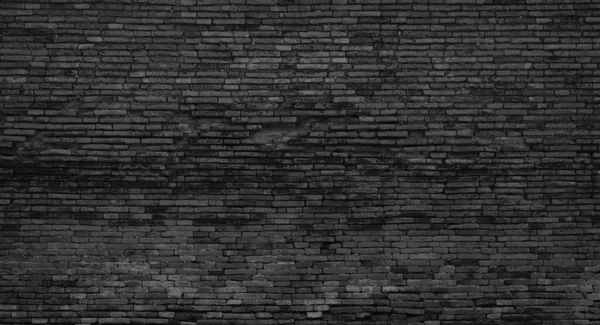 Цегляна Стіна Текстура Фону Старий Чорний Візерунок Темні Шпалери Гранжевий — стокове фото