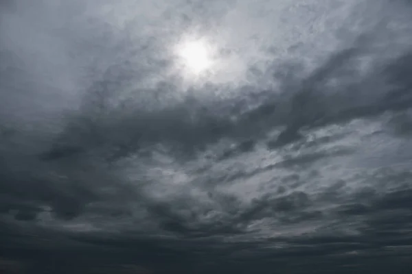 Nuvem Negra Tempestade Vasto Céu — Fotografia de Stock