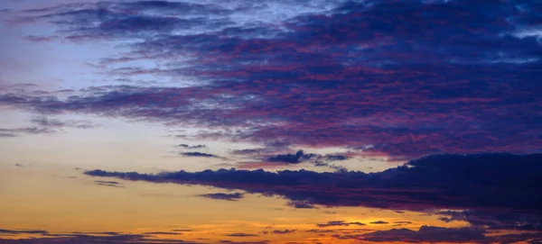 Solnedgång Himmel Landskap Blå Horisont Abstrakt Natur Vacker Cloudscape Utomhus — Stockfoto