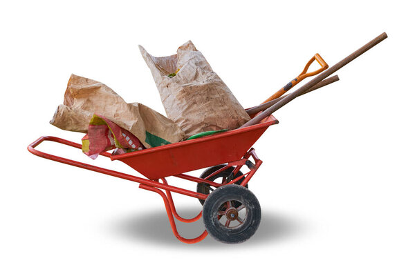 Две тачки изолированы на белом фоне. Обрезной путь