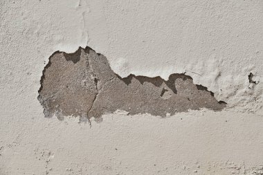 Duvarın arkası beton. Çatlak desenli çimento gri eski duvar kağıdı soyut grunge arkaplan