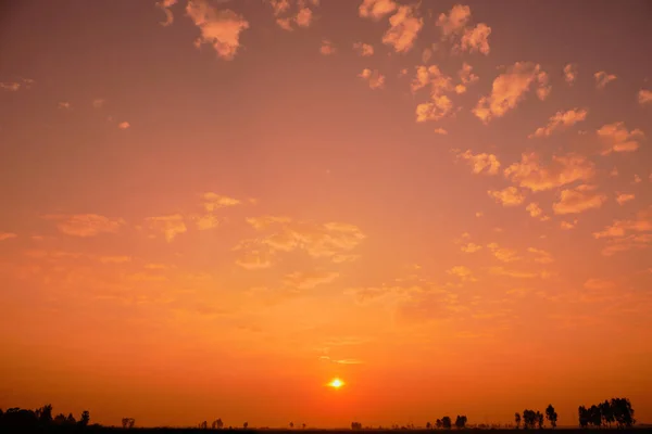 Paisagem Natural Manhã Céu Pôr Sol Natureza Bonita — Fotografia de Stock