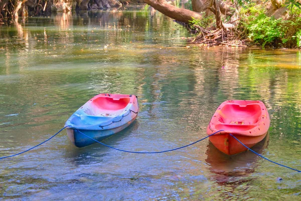 kayak boat on water nature