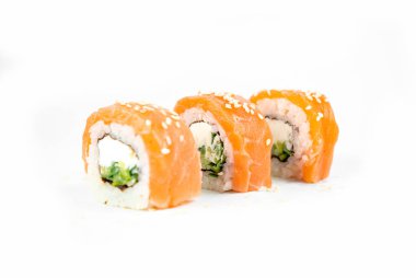 Philadelphia Maki beyaz arkaplanda geziniyor