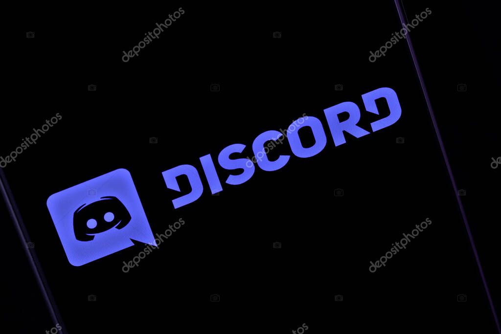 Editorial photo on Discord theme.  Illustrative photo for news about Discord - a cross-platform software for creating communities