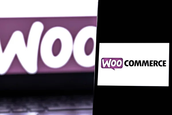Woocommerce主题的编辑照片 Wordpress开源电子商务插件Woocommerce的说明性新闻图片 免版税图库照片
