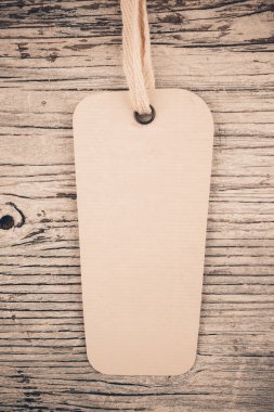 boş kahverengi fiyat etiketi