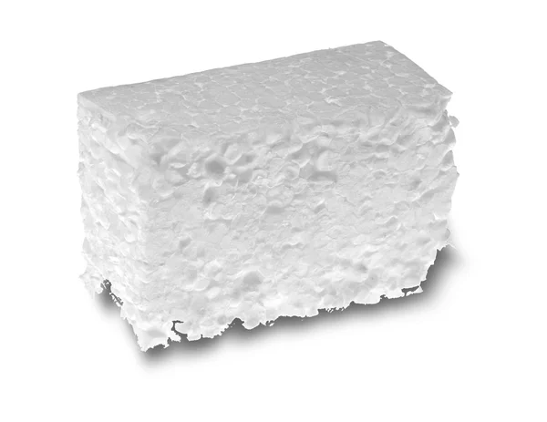 Stuk van witte Styrofoam — Stockfoto