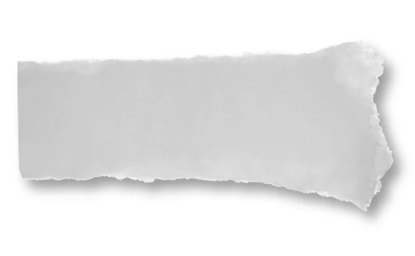 White ripped piece of paper — Stock Photo, Image