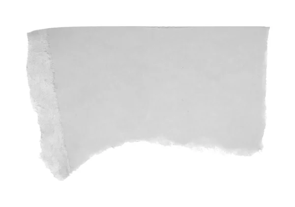 Белый рваный лист бумаги — стоковое фото
