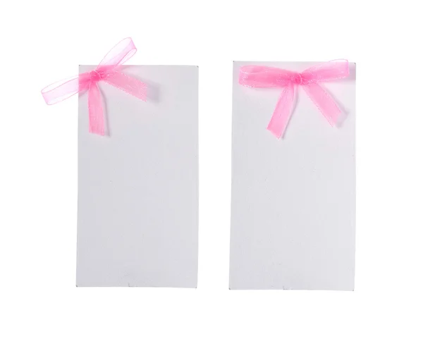 Два чистых листа бумаги — стоковое фото