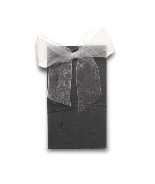 Prázdný černý papír — Stock fotografie