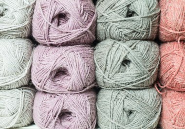 Clew of yarn for knitting clipart