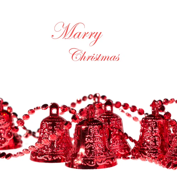 Christmas red bell — Stock Photo, Image