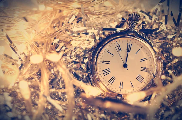 Orologio di anno nuovo — Foto Stock
