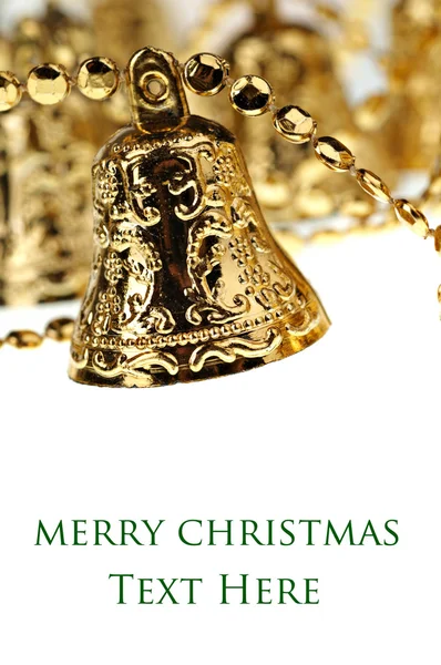 Golden jingle bell — Stock Photo, Image