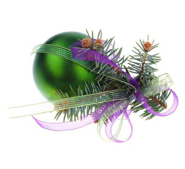 Groene Kerstdecoratie — Stockfoto