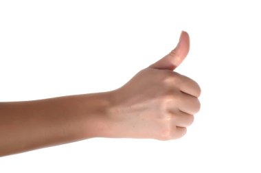 Kadın el yapımı tabela.