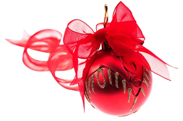 Red christmas ball — Stock Photo, Image