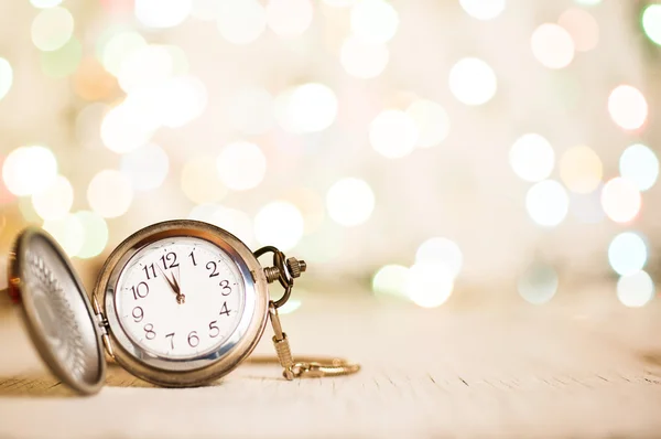 New year clock — Stock Photo, Image